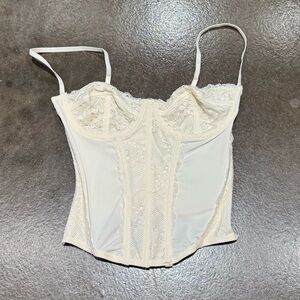 NWT Forever 21 Ivory Bustier Top